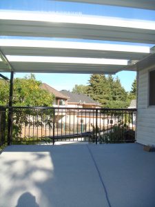 Aluminum Canopy with Glass Panels