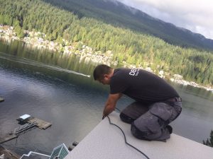 Working on deck - West Vancouver