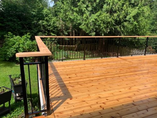 Cedar Top Aluminum Rail