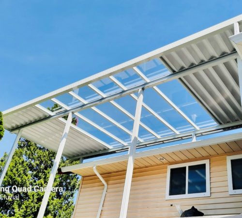 Aluminum + Glass Deck Cover Canopy