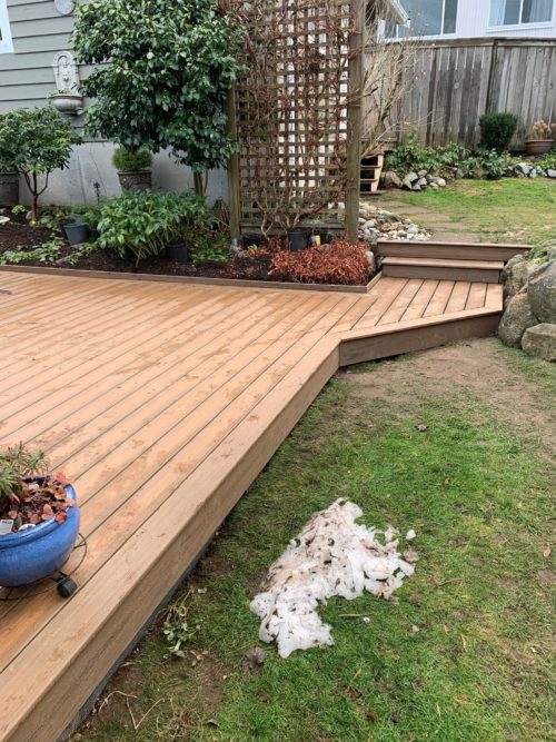 Burnaby Composite Toasted Sand Garden Deck - AFTER ()