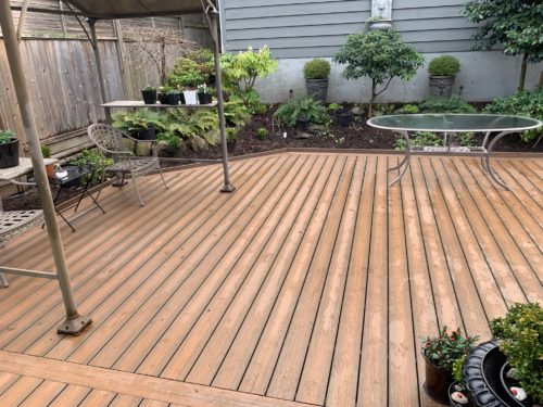 Burnaby Composite Toasted Sand Garden Deck - AFTER (8)