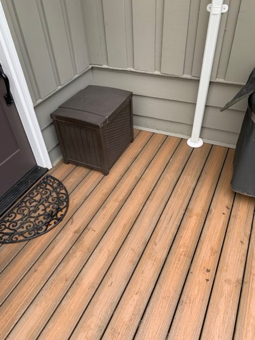 Burnaby Composite Toasted Sand Garden Deck - AFTER (9